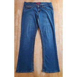 ABM Jeans Size 7 Stretch Bootcut Medium Wash Embroidered Jeans